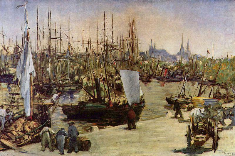 Edouard Manet Hafen von Bordeaux china oil painting image
